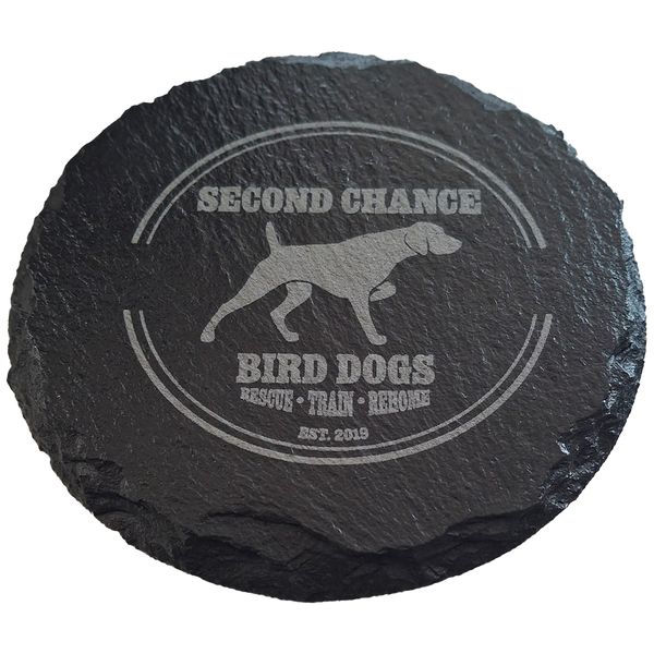 SCBD Slate Coasters Set of 2 – Second Chance Bird Dogs
